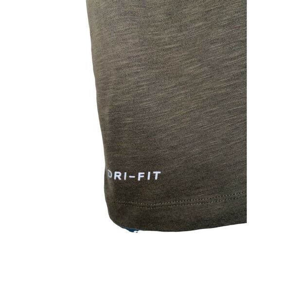 Nike “Just Do It” Dark Olive Green T-Shirt Size Medium - Picture 3 of 10